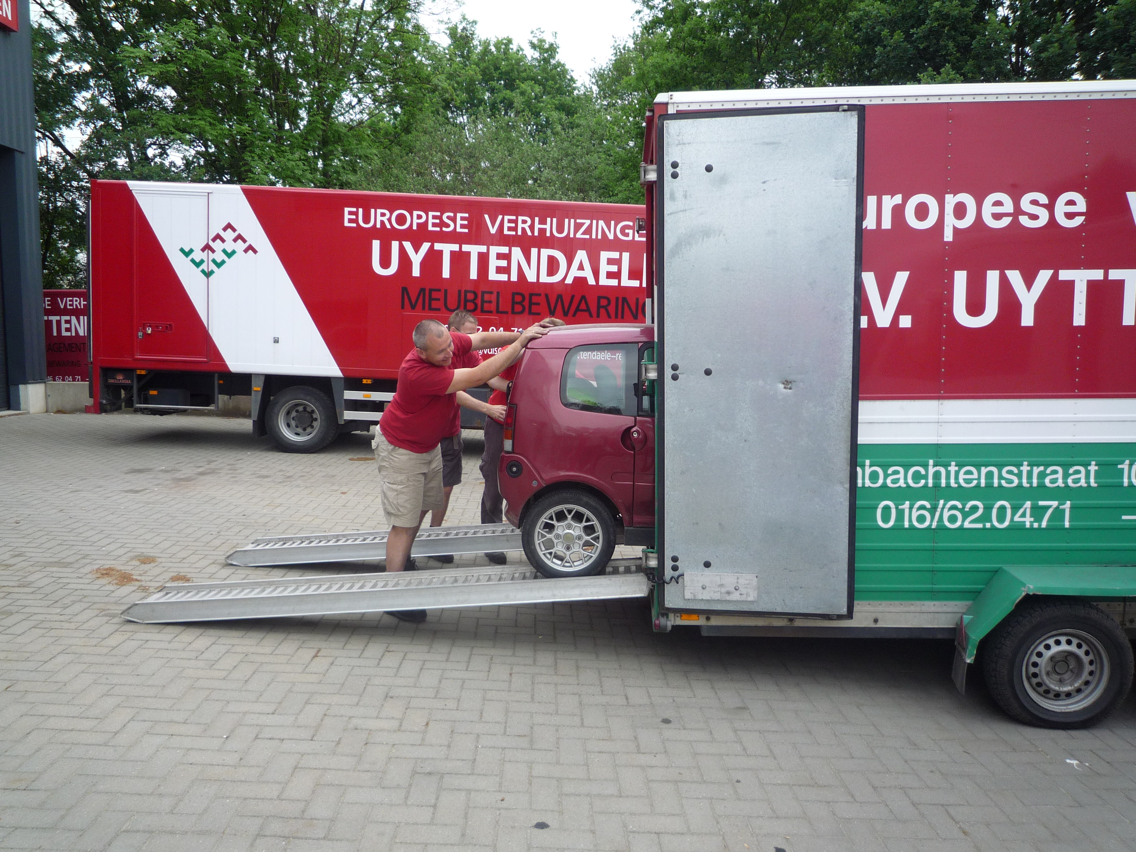 Foto van verhuiswerkzaamheden